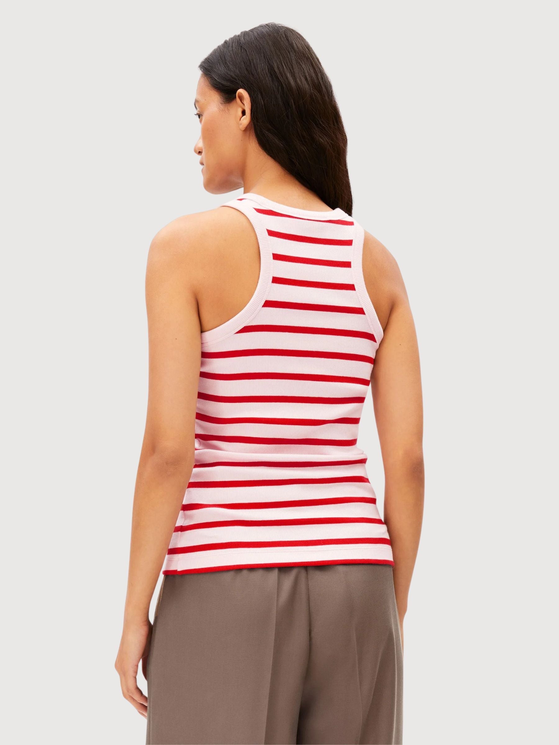 Top Kanitaa Stripes Pink-Red Woman | Armedangels