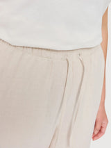 Trouser Drawstring Linen Woman Moon | Mazine