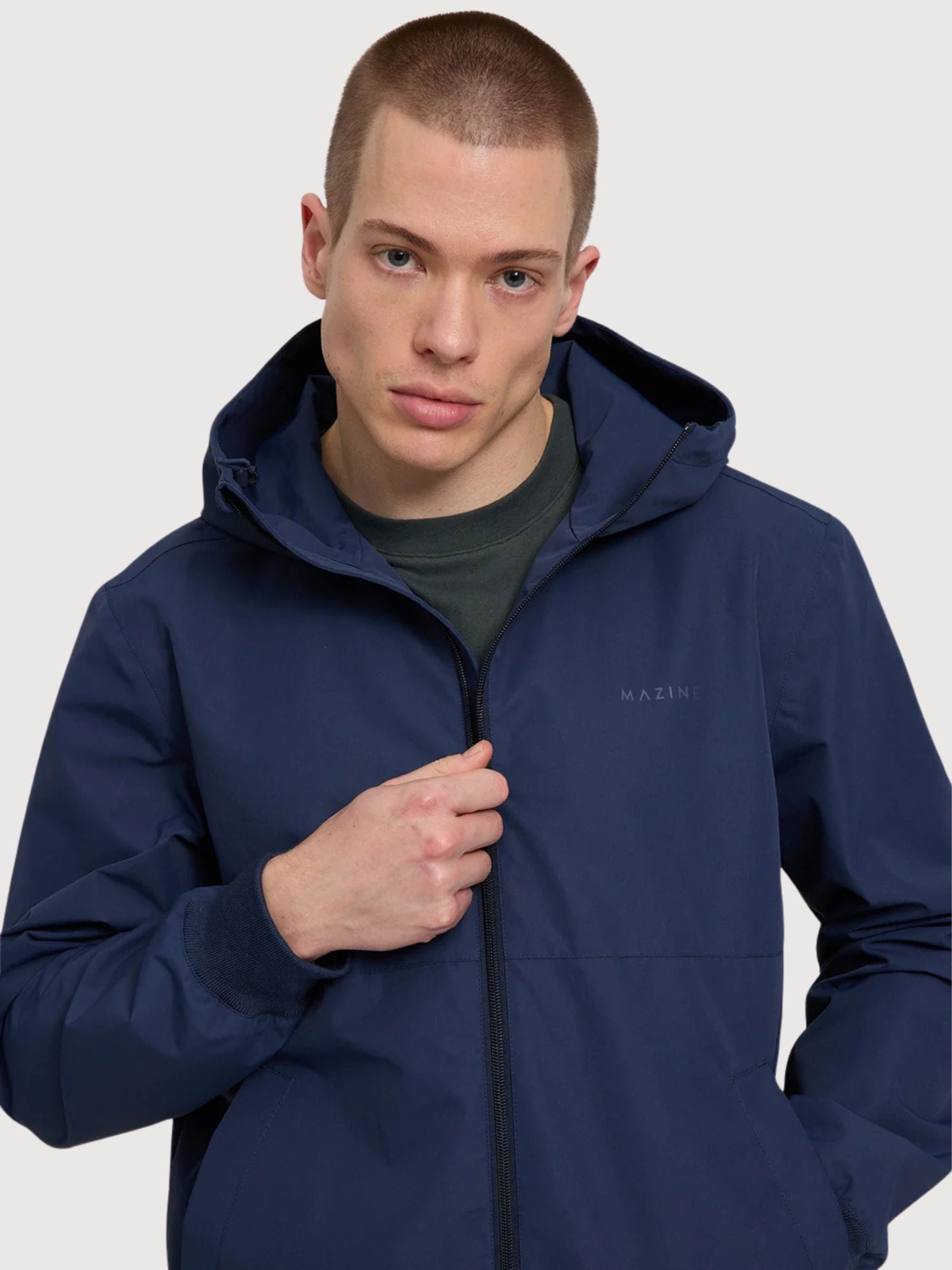 Rain Jacket Man Mood Blue | Mazine