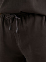 Pantaloncini da uomo Essingen Waffle Phantom Black | DEDICATED