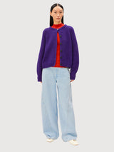 Cardigan Selmaa Organic Wool Mix Indigo Lilac | Armedangels