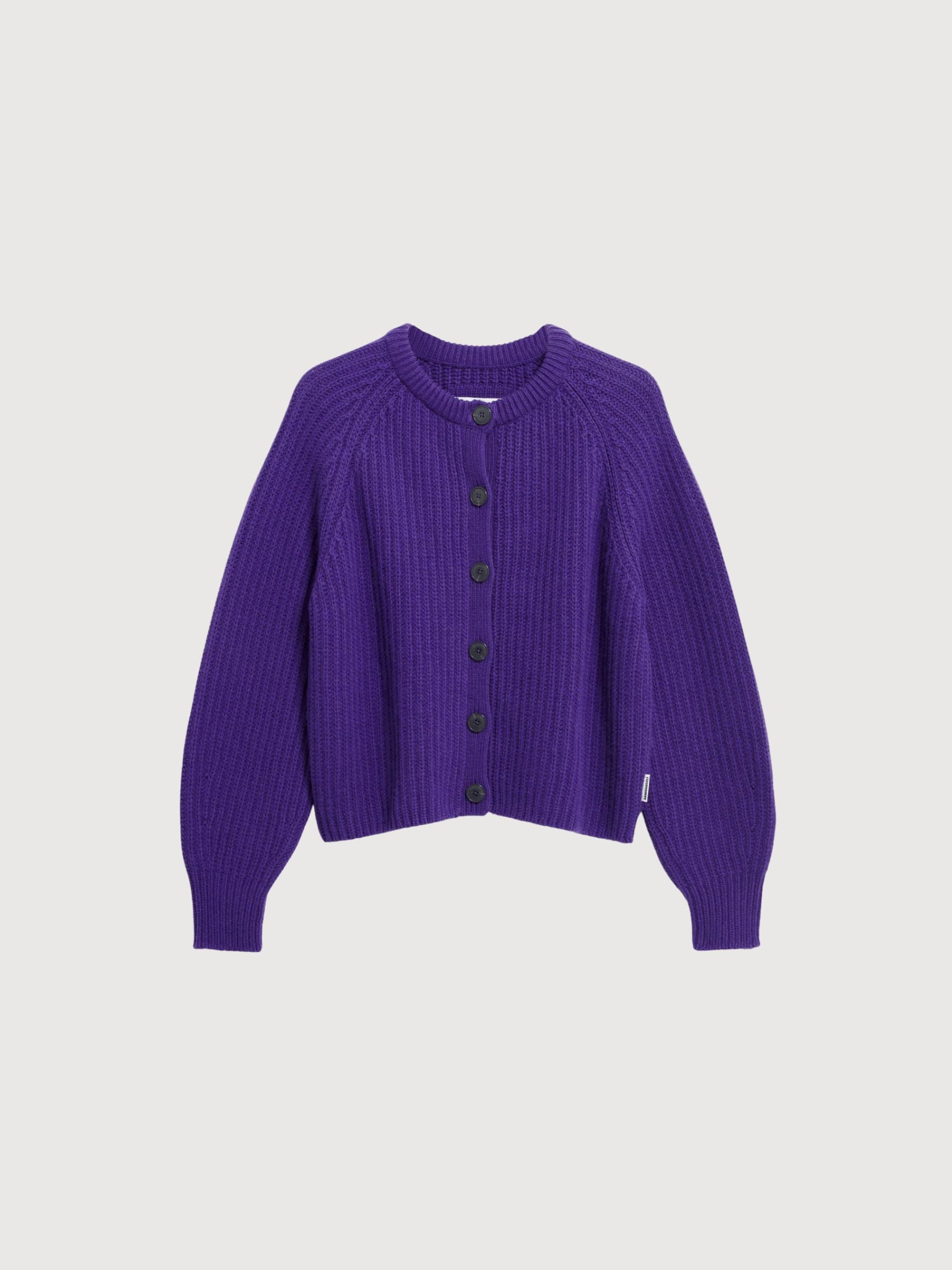 Cardigan Selmaa Organic Wool Mix Indigo Lilac | Armedangels