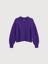 Cardigan Selmaa Organic Wool Mix Indigo Lilac | Armedangels