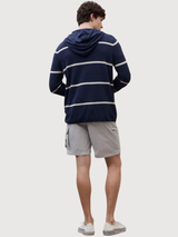 Hoodie Canoa Knit Man Deep Navy/Ecru | Ecoalf