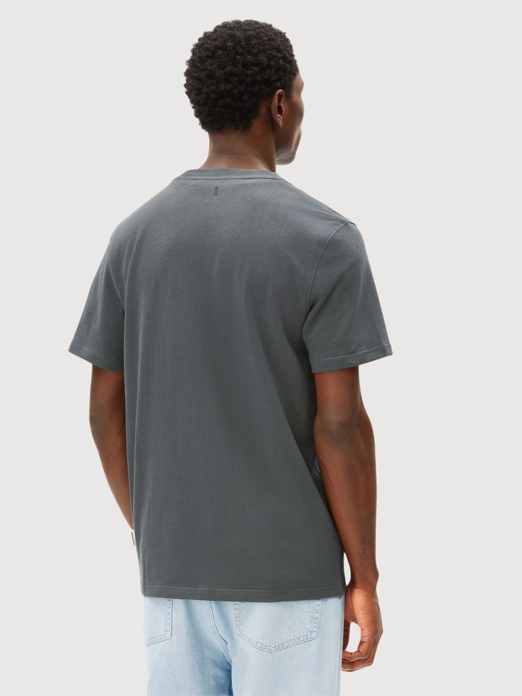 Mid Weight T-Shirt Maarkos Space Steel | Armedangels