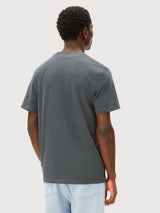 Mid Weight T-Shirt Maarkos Space Steel | Armedangels