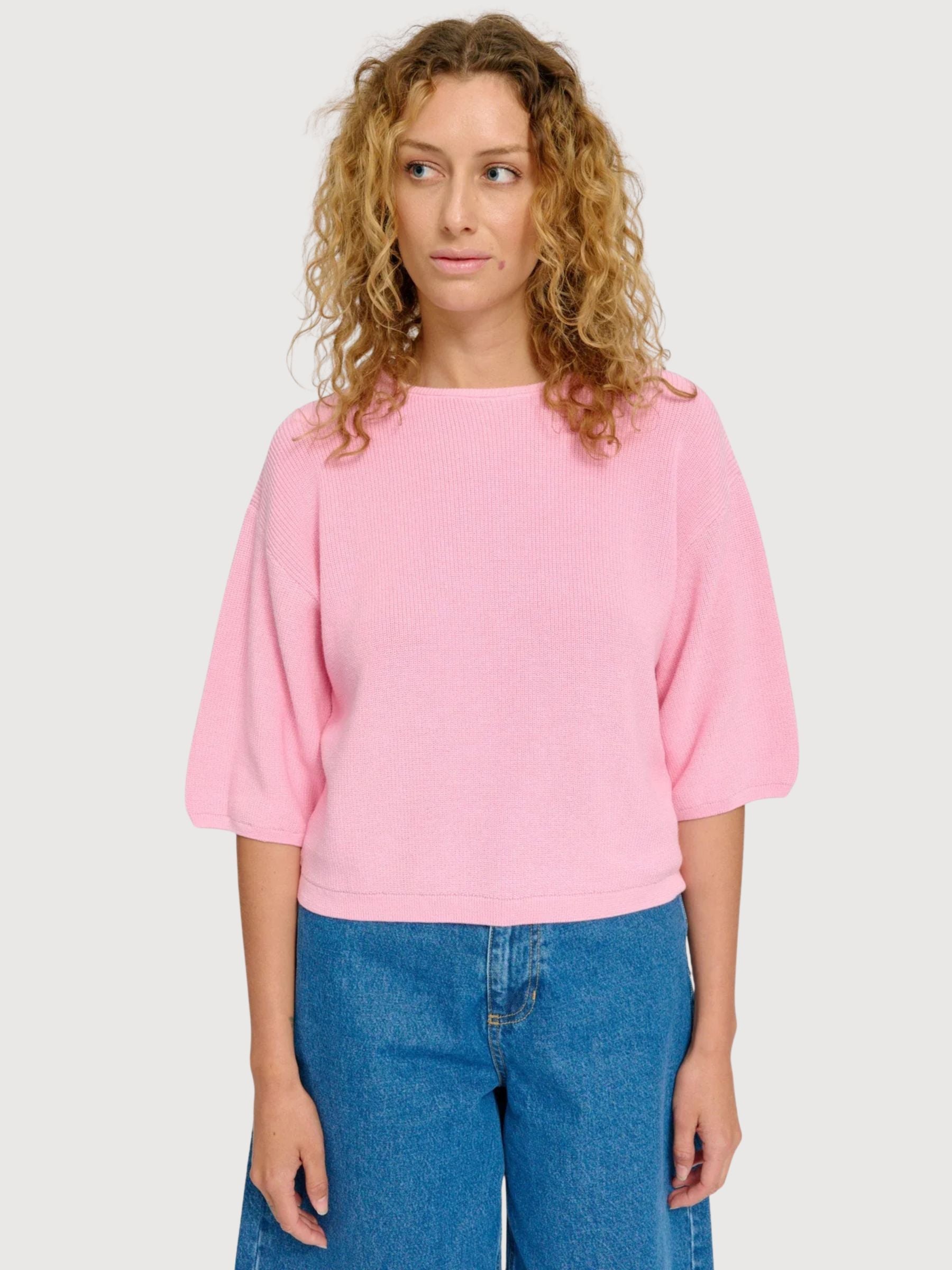 Pullover Mezza Manica Donna Blossom Rosa | Mazine