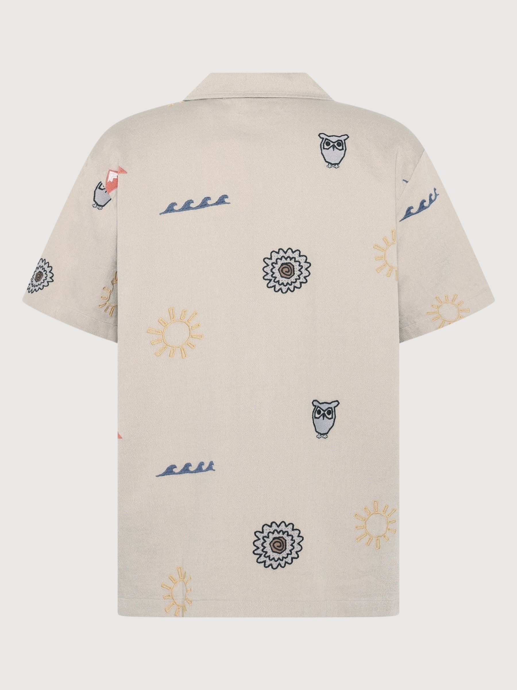 Camicia ricamata in cotone organico | Knowledge Cotton Apparel