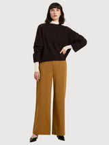 Sweater Crewneck Oversize Bitter Chocolate | Lanius