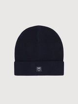 Beanie Double Layer Navy | Knowledge Cotton Apparel