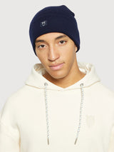 Beanie Double Layer Navy | Knowledge Cotton Apparel