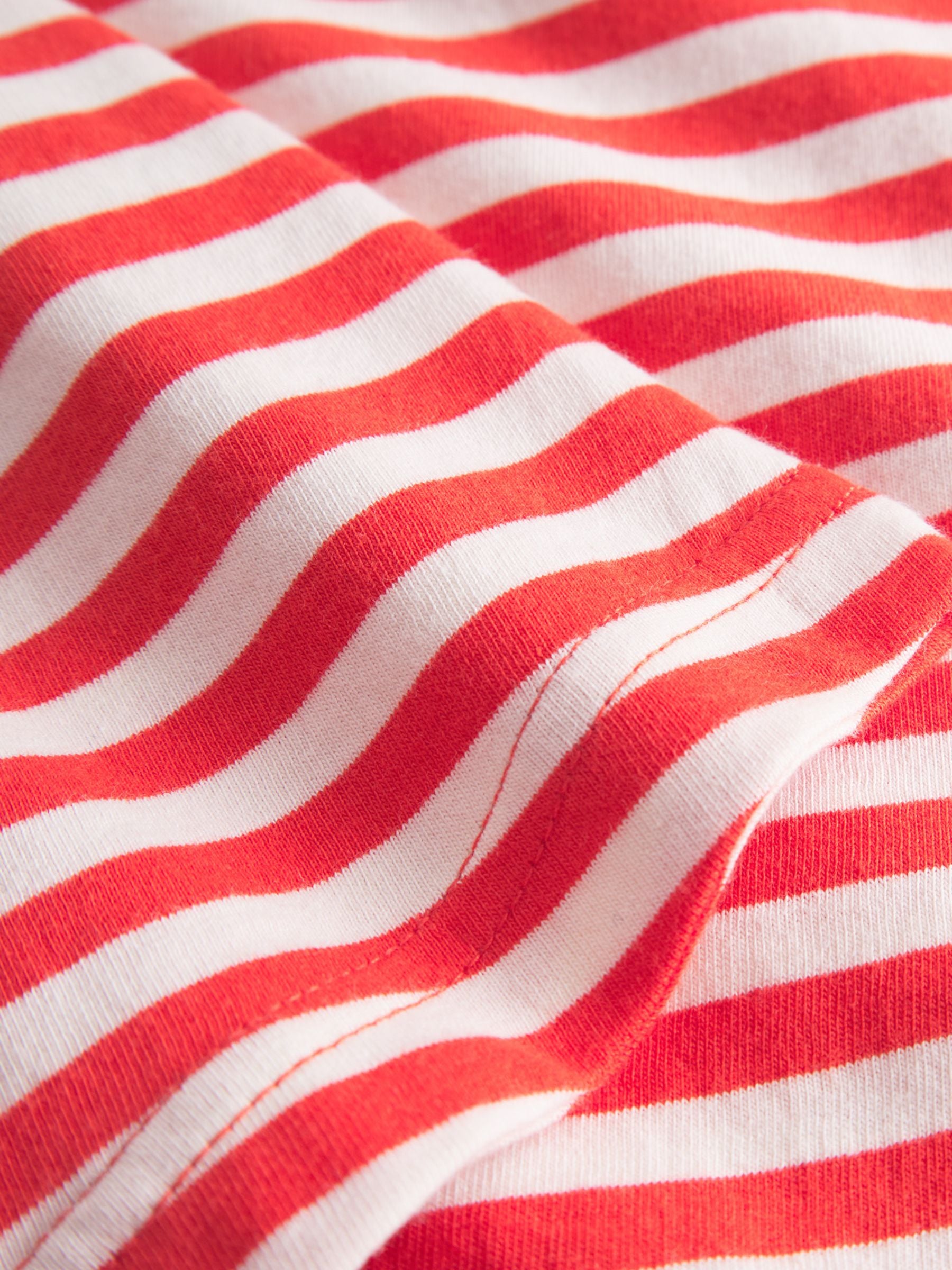 Top Namsos Stripes GrenadineRed Cotton | Dedicated