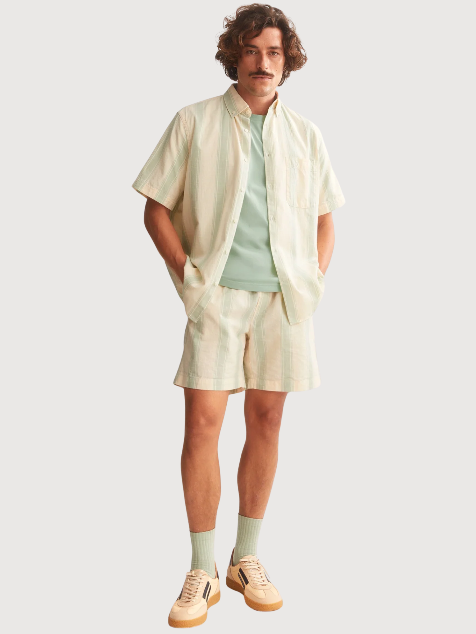 Camicia a righe a maniche corte Foam | Armedangels