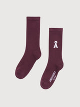 Socks Saamus Bold Dark Cranberry | Armedangels