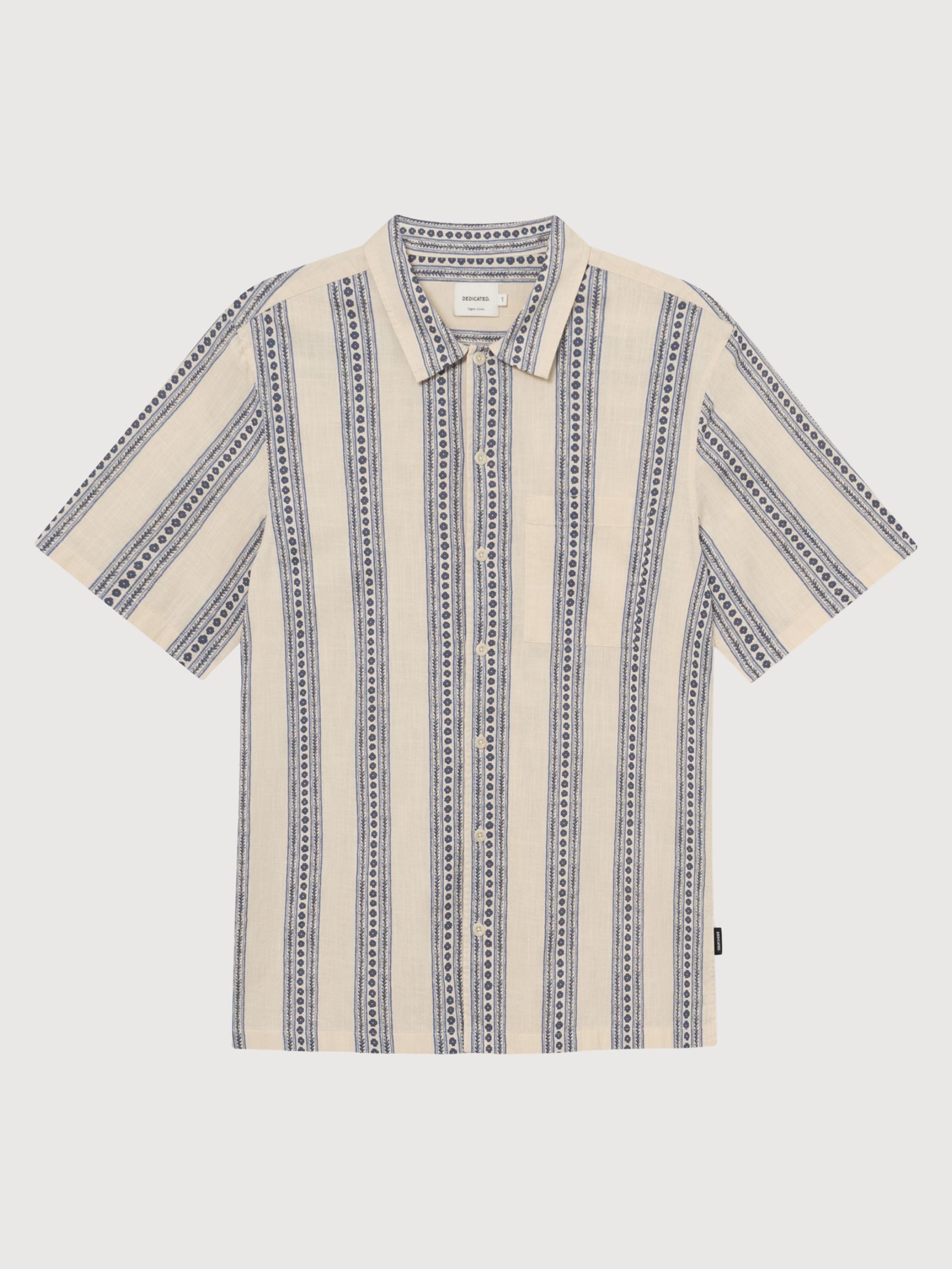Hemd Brantevik Floral Stripe Blue Man | DEDICATED