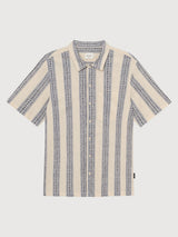 Shirt Brantevik Floral Stripe Blue Man | DEDICATED