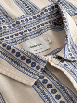 Hemd Brantevik Floral Stripe Blue Man | DEDICATED