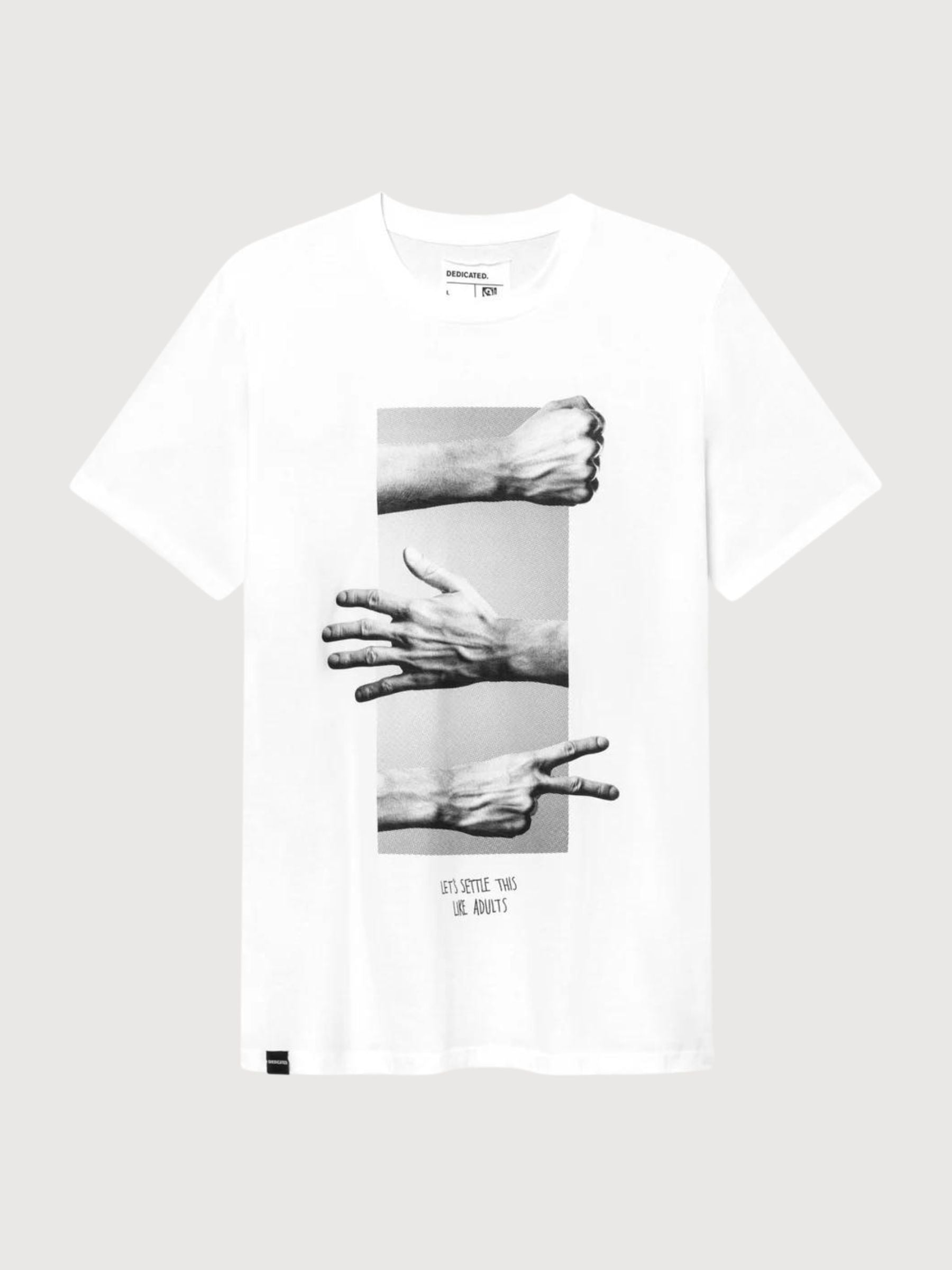 T-shirt Stockholm Like Adults White Organic Cotton | Dedicated