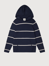Hoodie Canoa Knit Man Deep Navy/Ecru | Ecoalf