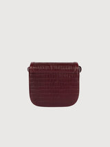 Nina - Dark Cherry Croco Print Leather | O my bag