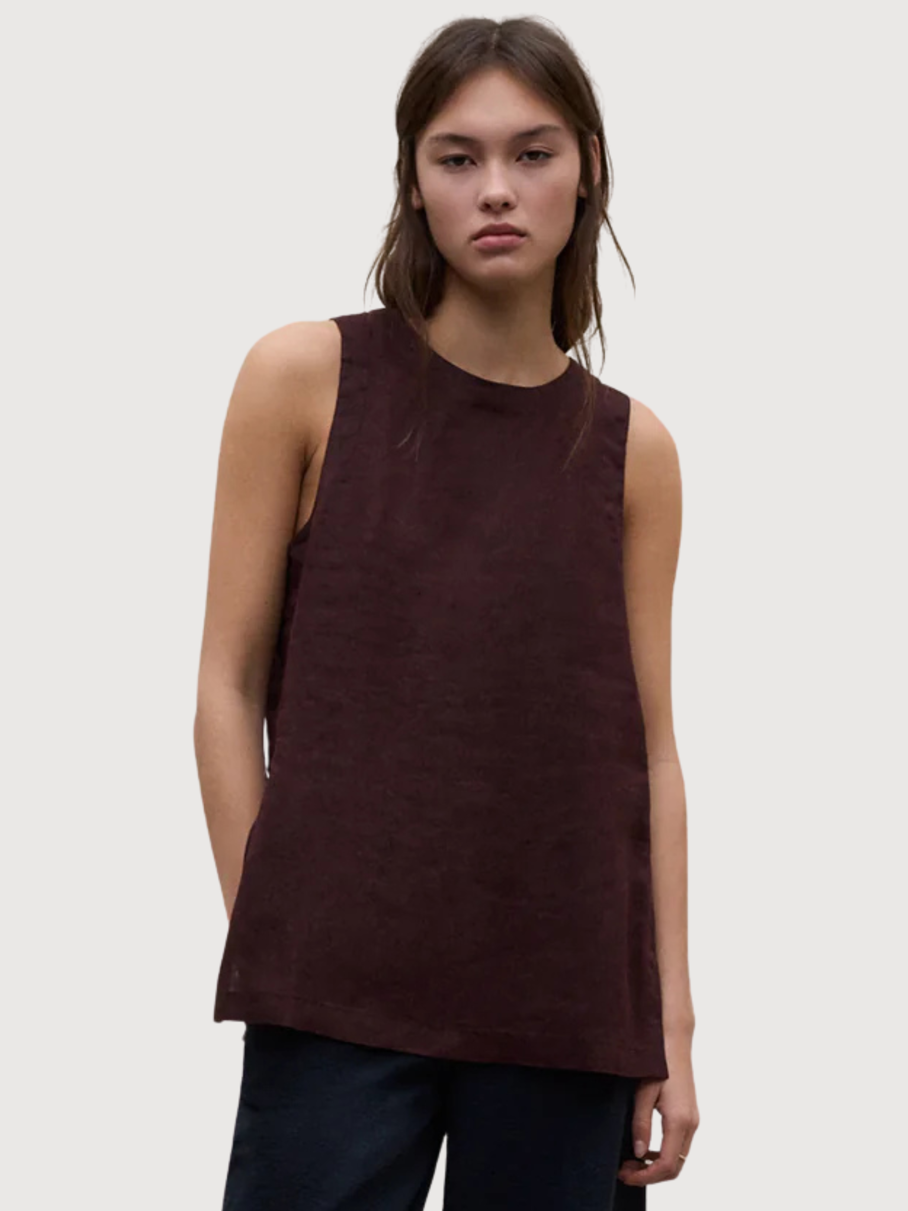 Camicia Sia Donna Lino Cacao | Ecoalf