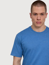 Heavy Back Print T-Shirt Man Blue/Bike | Mazine