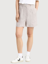 Shorts Djupvik lino ecrù Donna | DEDICATED