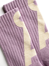 Short Socks Saamus Lavender–Oatmilk | Armedangels