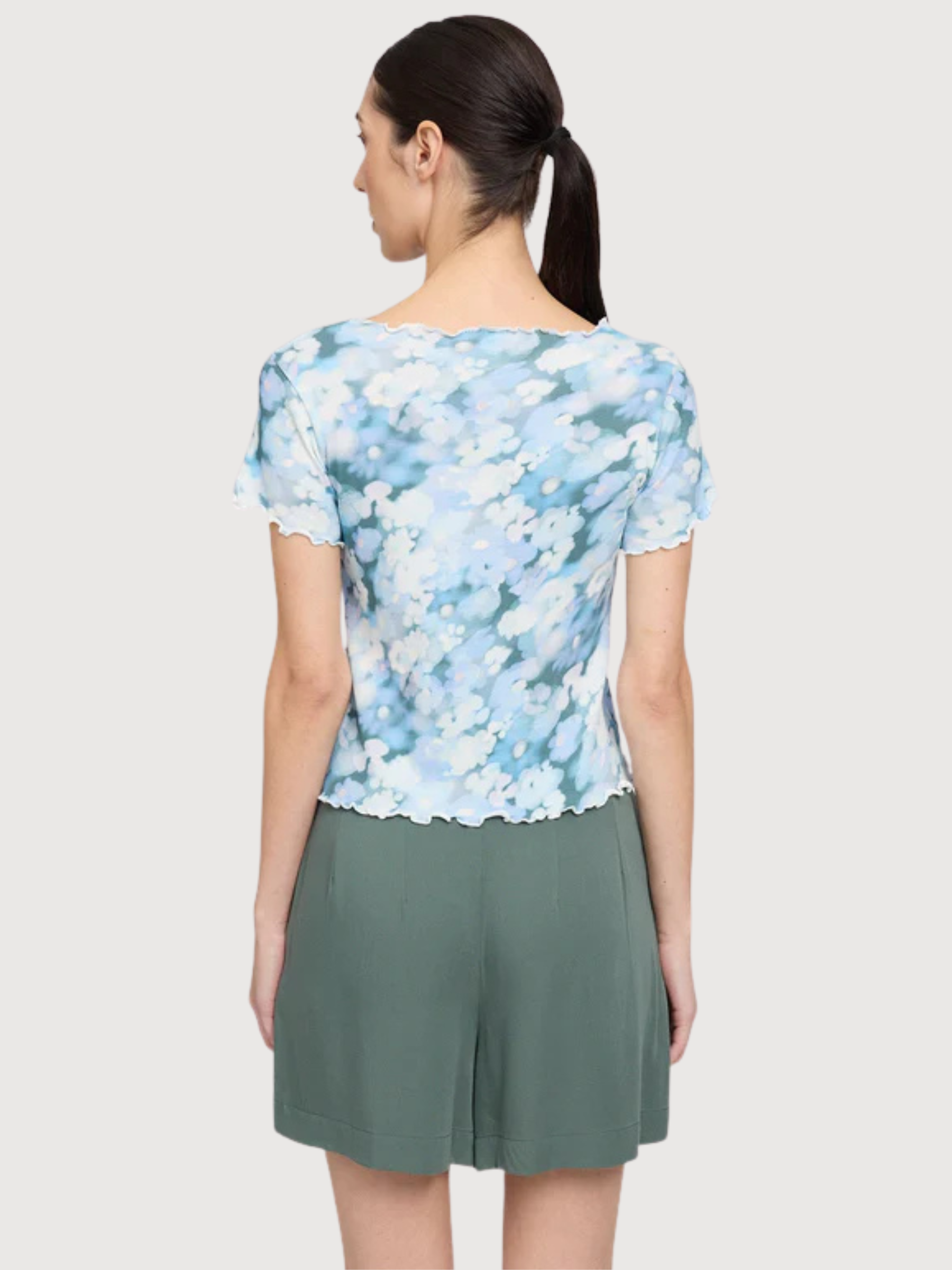 T-Shirt Babylock Säume Bedruckt Damen | Mazine