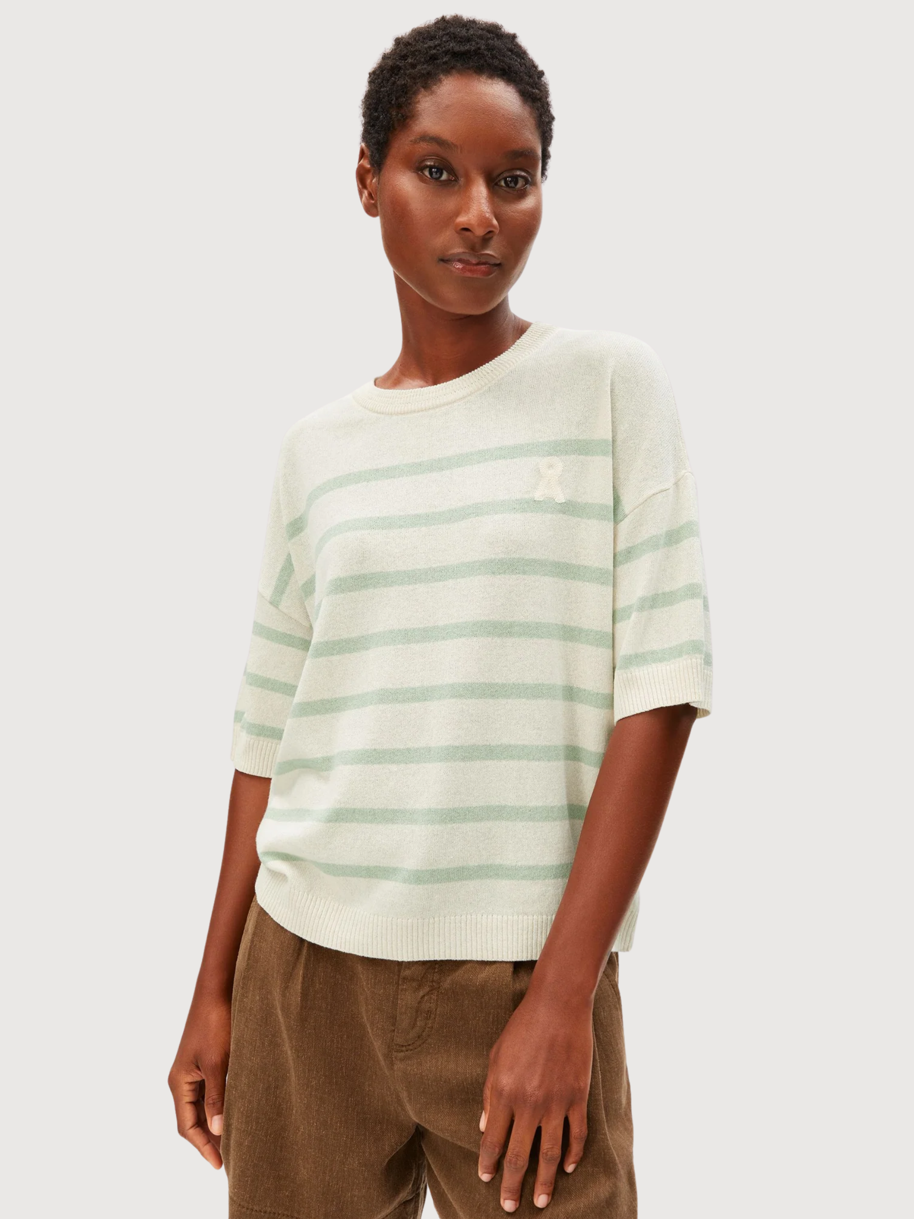 MAGLIONE A RIGHE IN MISTO LINO | ARMEDANGELS