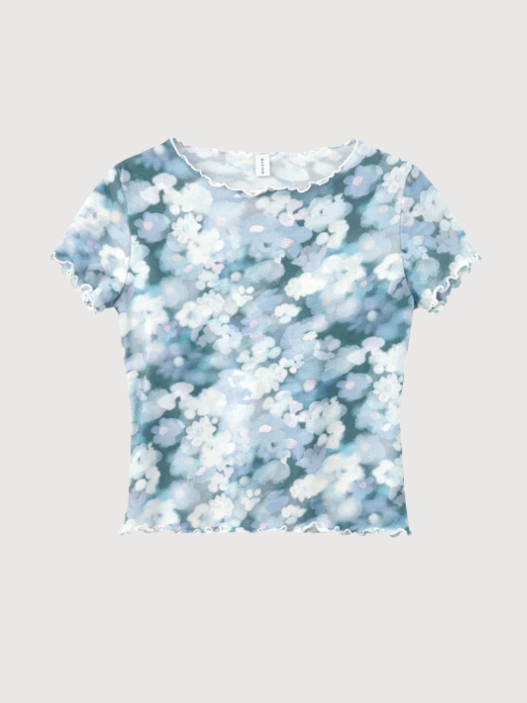 T-Shirt Babylock Säume Bedruckt Damen | Mazine