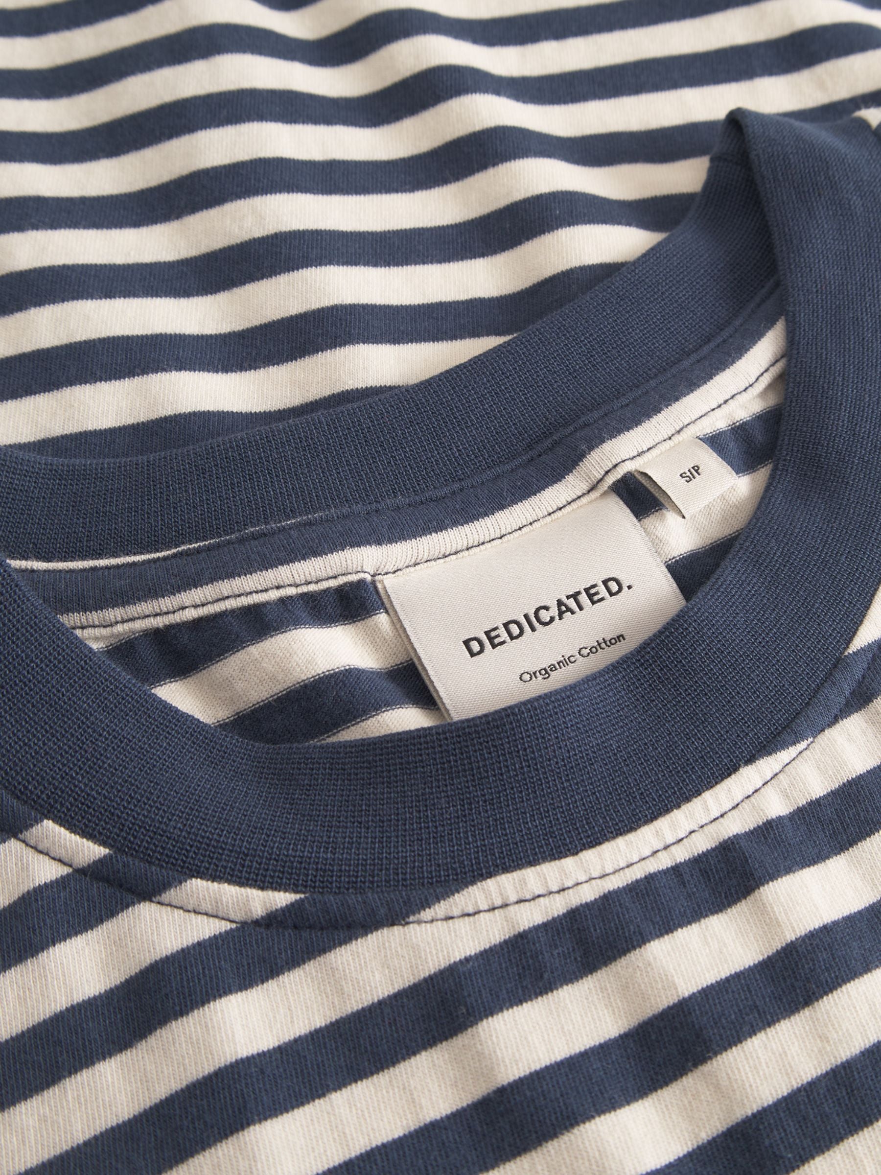 T-shirt Vadstena Stripes Insignia Blue | Dedicated