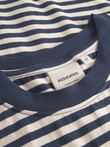 T-shirt Vadstena Stripes Insignia Blue | Dedicated