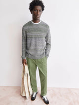 Knit Sweater Yarnmix Fatigue Green | Armedangels