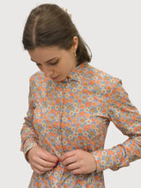 Blumenhemd mit Haifischkragen F0536 | Re-DO-It