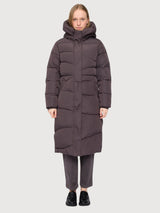 Cappotto Waves Quilt Viola Scuro Donna | Mazine