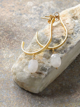 Earrings Attracted Moonstone | A Beautiful Story
