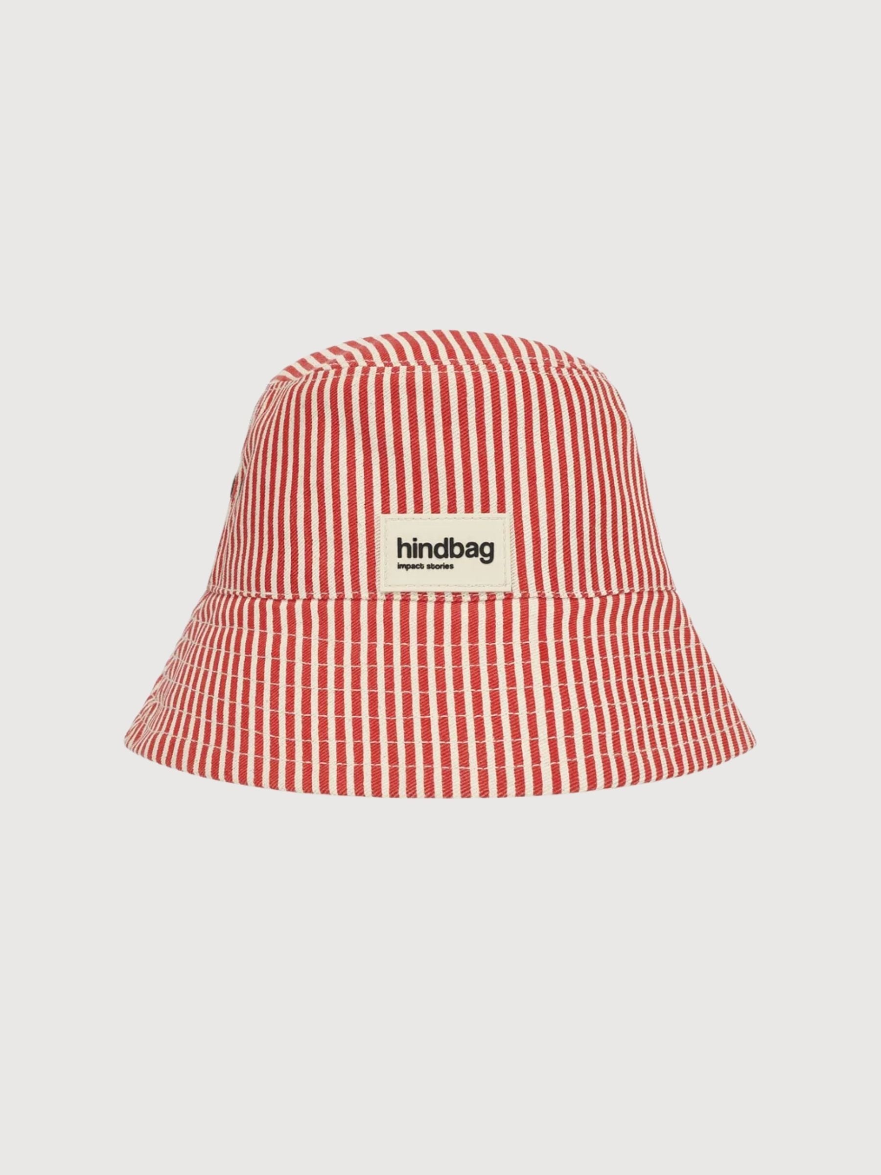 Hat Bob Rayures Rouge | Hindbag