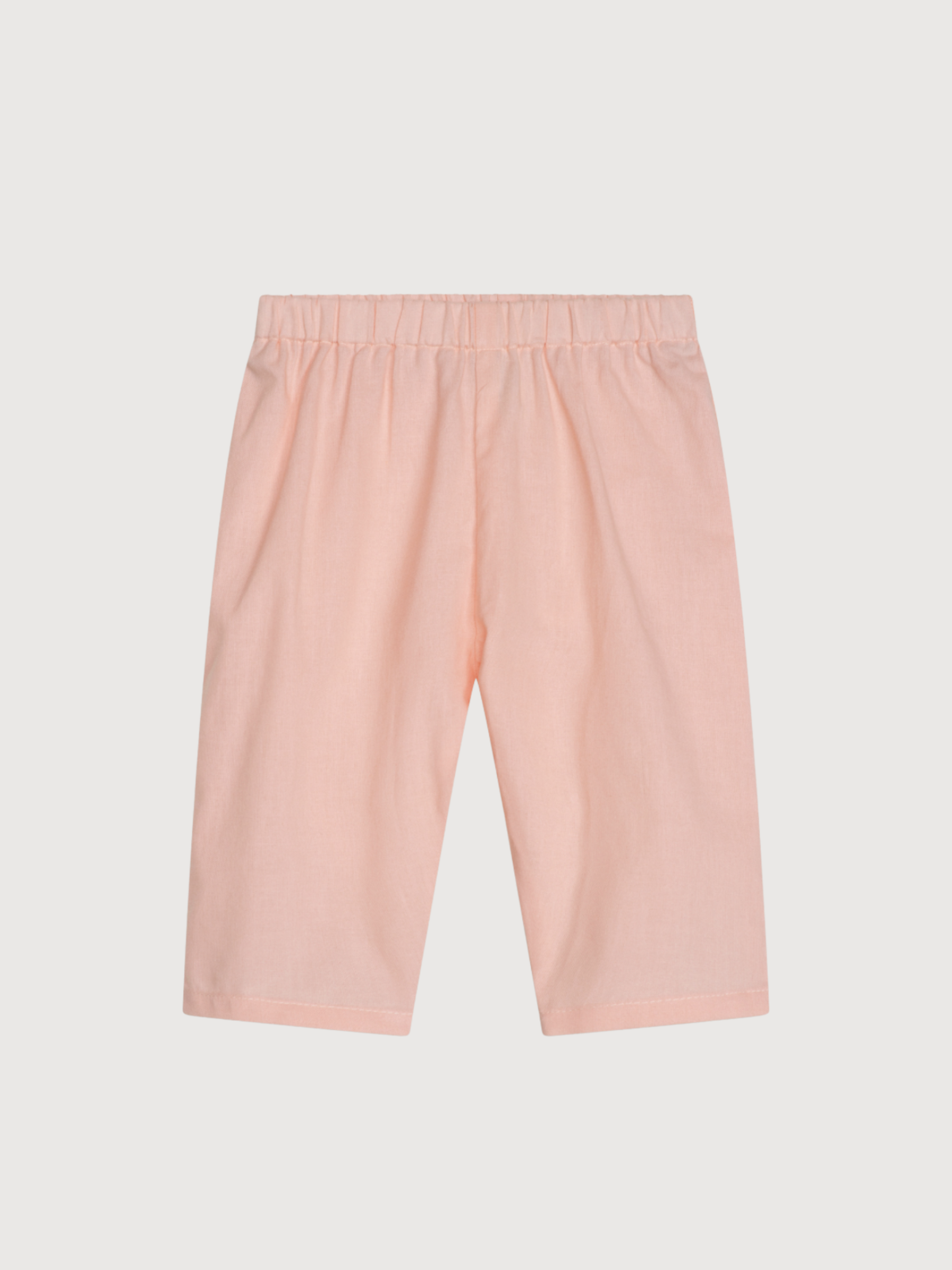 Babyhose aus pfirsichfarbenem Bio-Baumwolltaft | SERENDIPITY