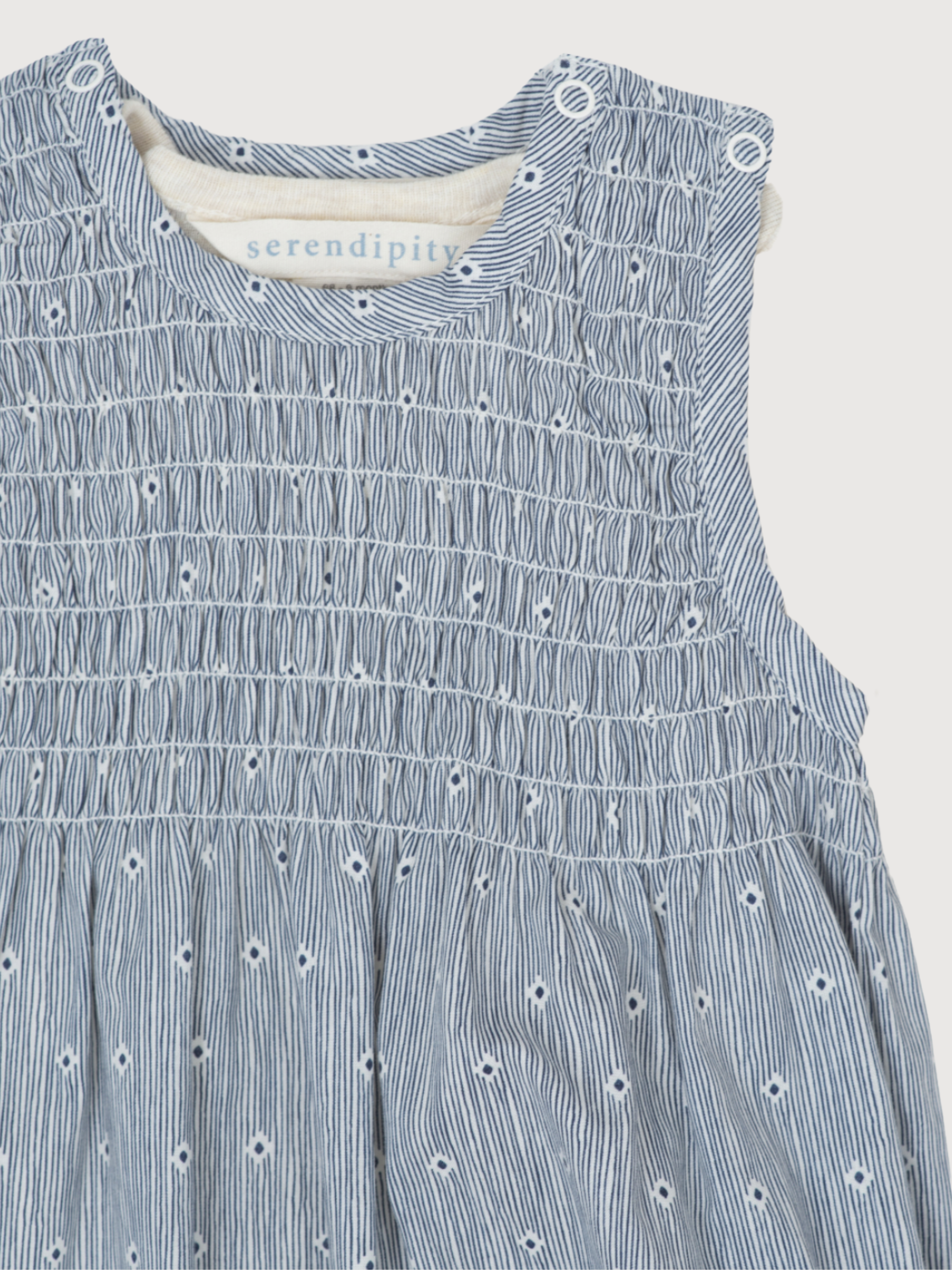 Baby-Strampler aus indigofarbener Bio-Baumwolle  | SERENDIPITY