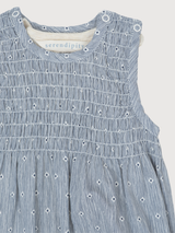 Baby Smock Suit in Indigo Gem   Organic Cotton Light Woven | SERENDIPITY