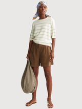 MAGLIONE A RIGHE IN MISTO LINO | ARMEDANGELS