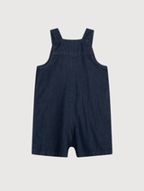 Baby Overall in Dark Denim   Organic Cotton Denim | SERENDIPITY