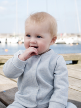 Baby Sweat Jacket in Mist   Organic Cotton Sweat | SERENDIPITY