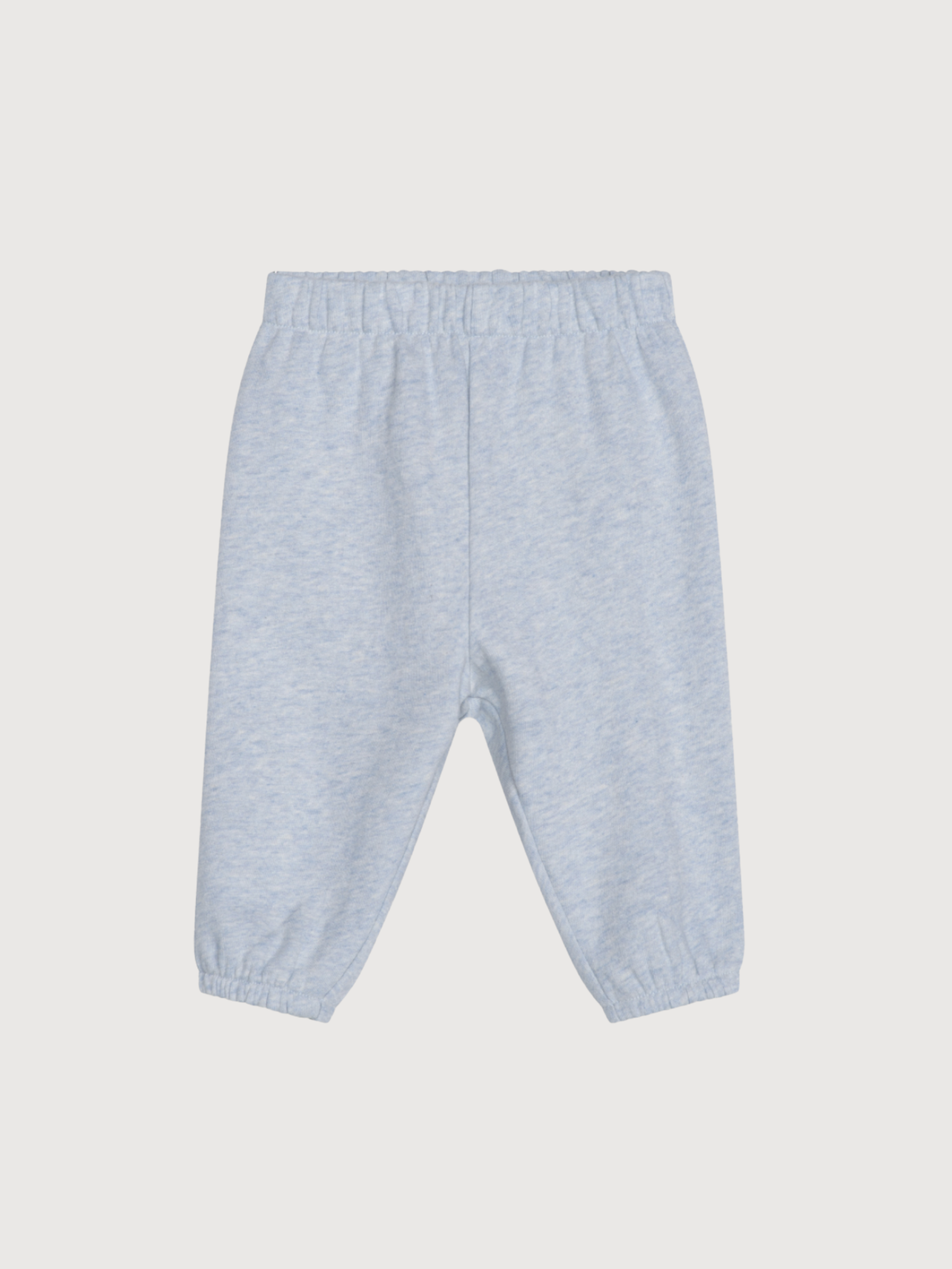 Pantaloni della tuta per neonati in cotone biologico color nebbia | SERENDIPITY