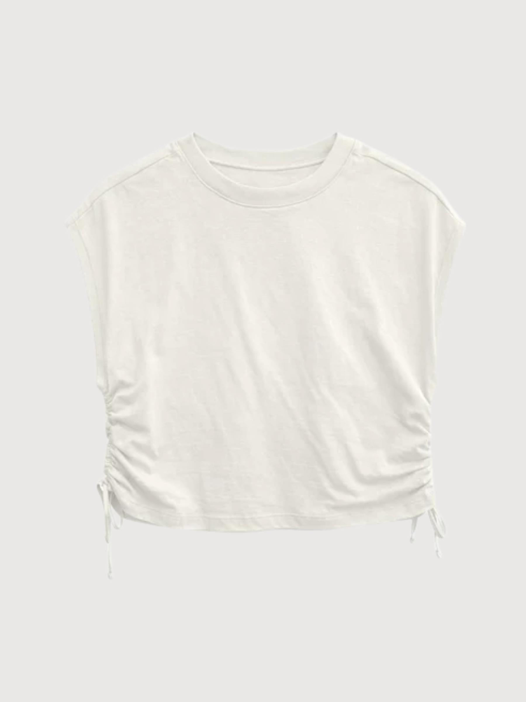 T-Shirt Dettaglio Cravatta Donna Cotone Grezzo | Mazine