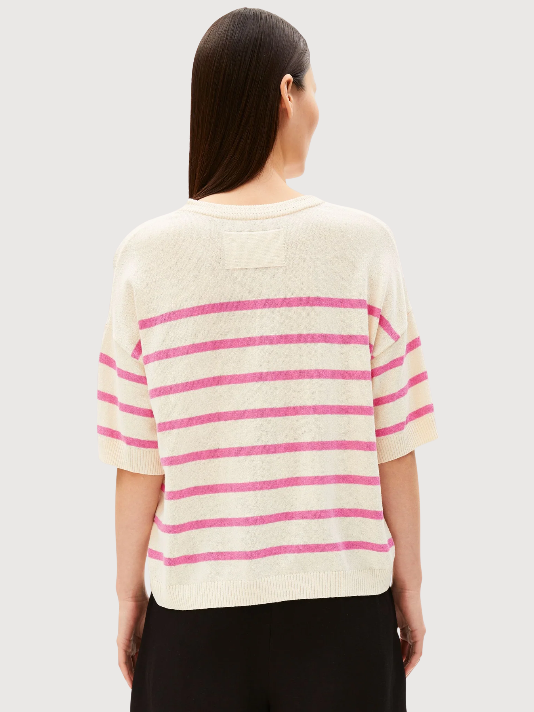 MAGLIONE A RIGHE IN MISTO LINO | Armedangels