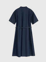 Women's Shirt Dress in Dark Denim   Organic Cotton Denim | SERENDIPITY