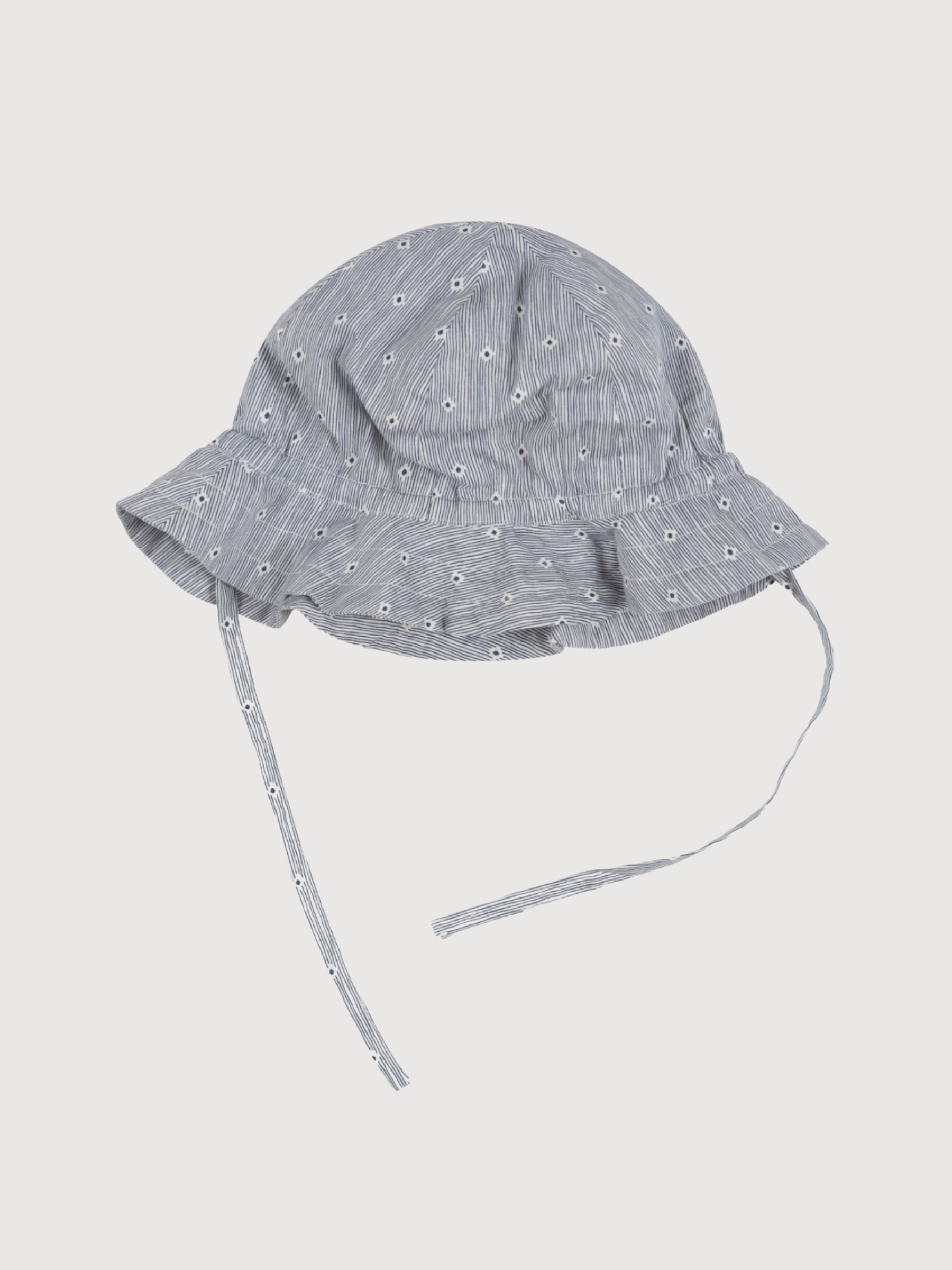 Cappello da sole per bambini in cotone biologico color indaco | SERENDIPITY