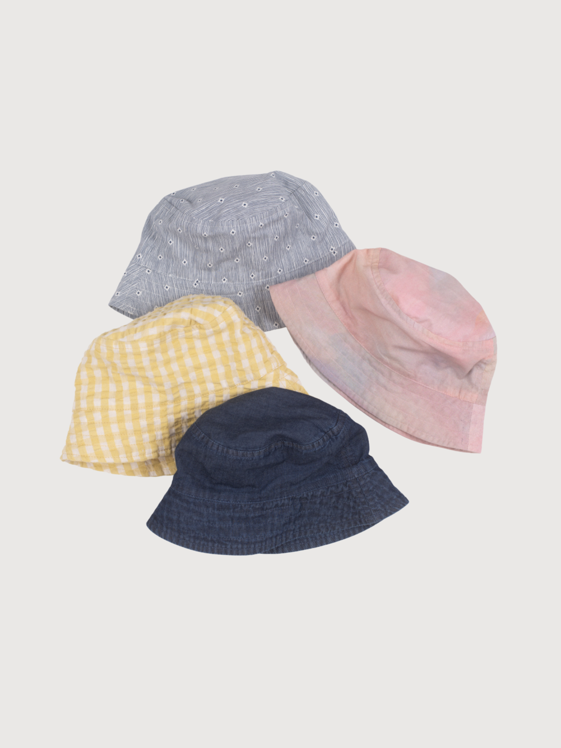 Cappello a secchiello per bambini in denim scuro di cotone biologico | SERENDIPITY